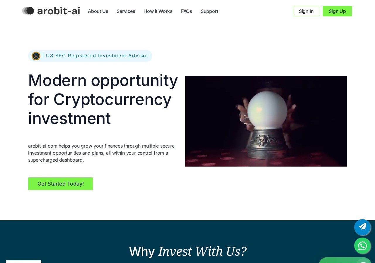 HYIP project Arobit-ai