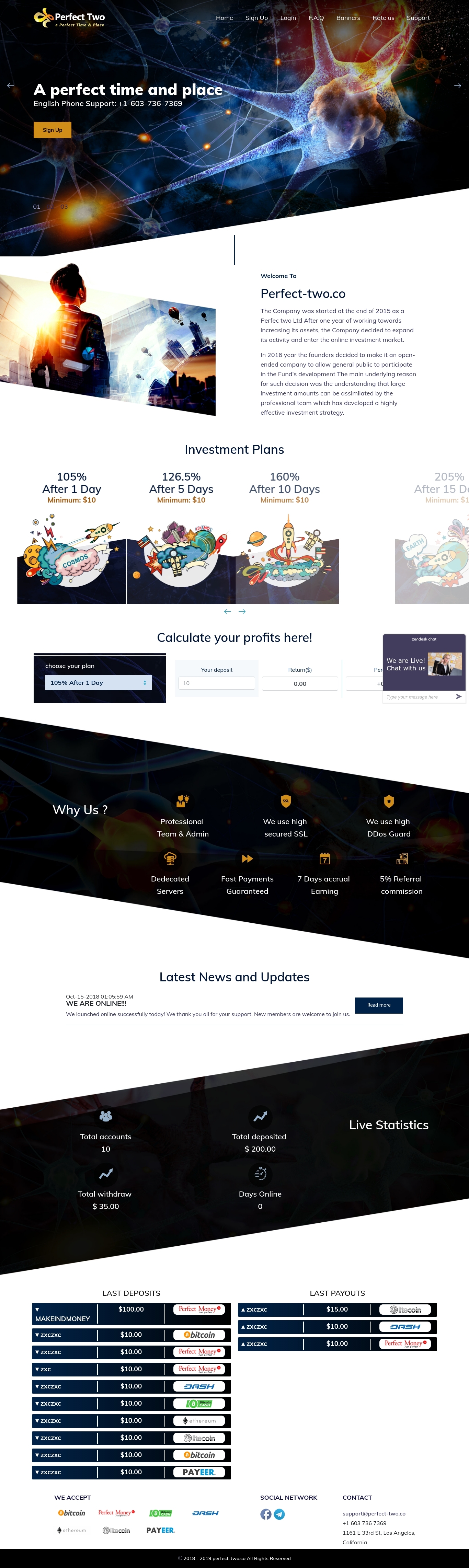 Investment HYIP Perfect-Two