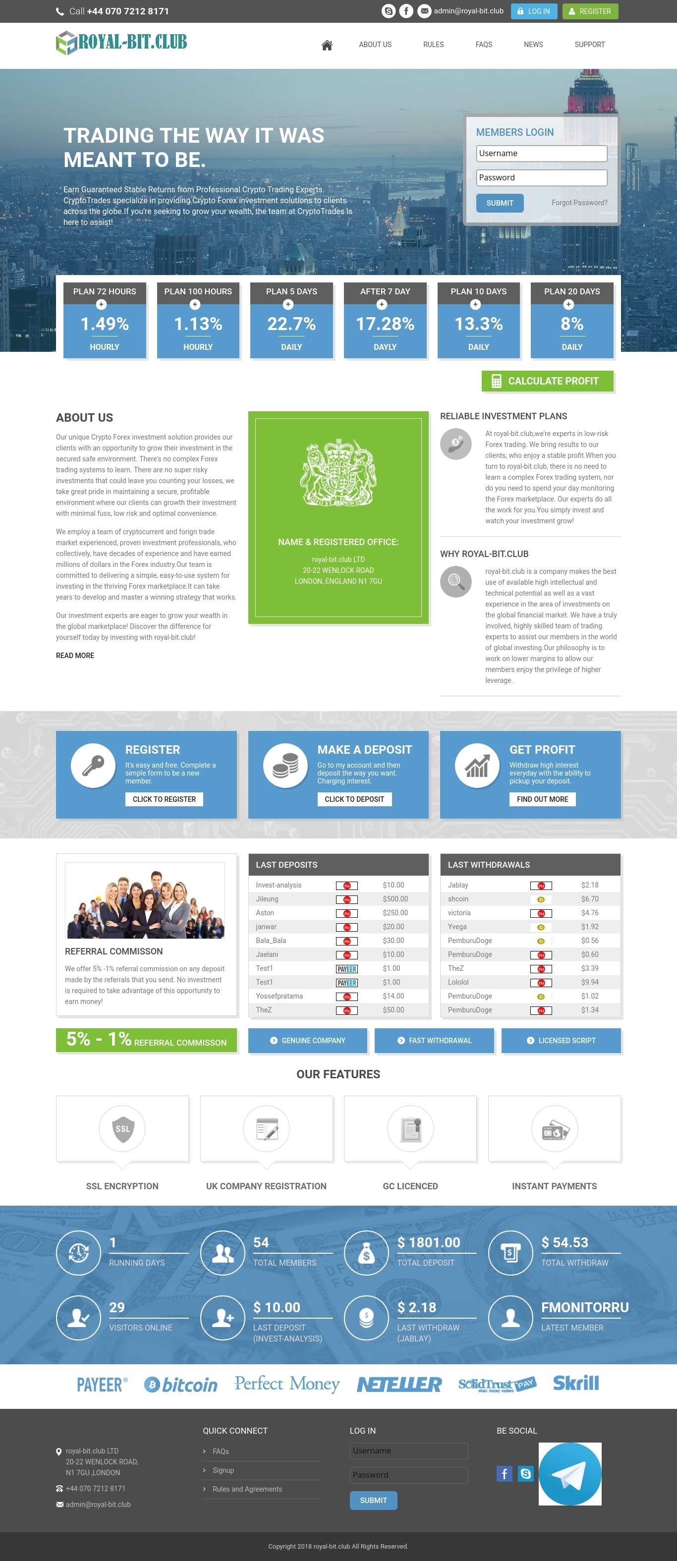 Investment HYIP Royal-bit