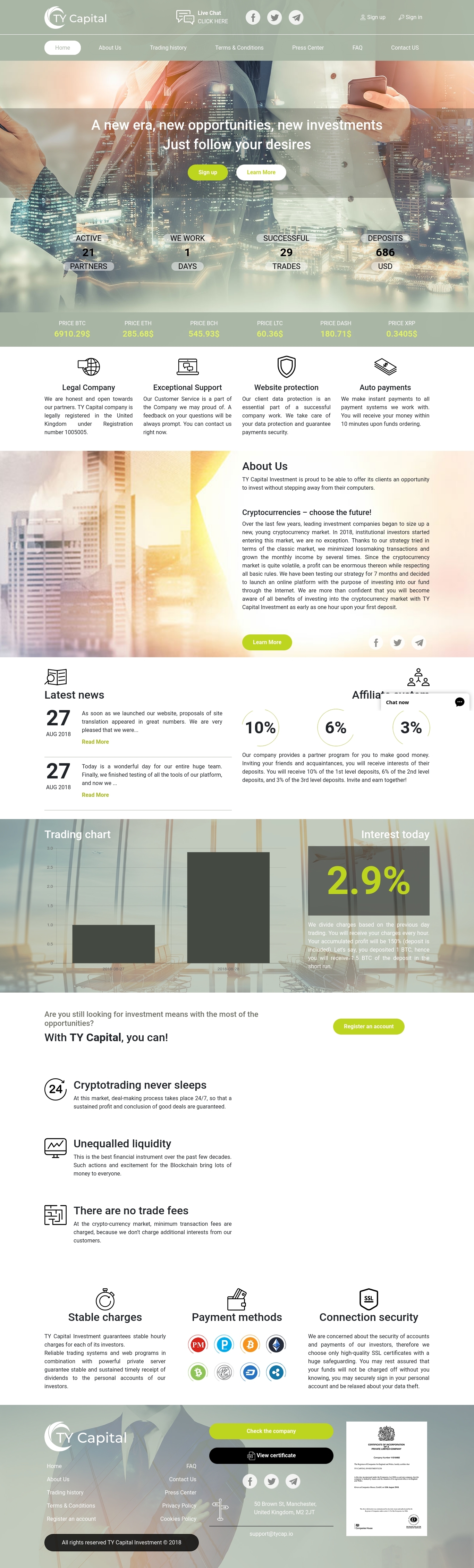 Invest project TY CAPITAL
