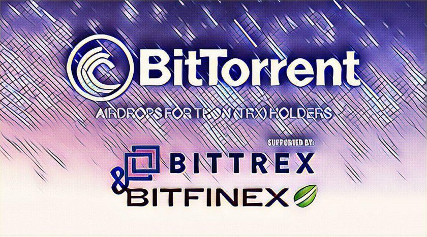 TRX BTT Airdrop Supported by Crypto Exchanges Bitfinex and Bittrex