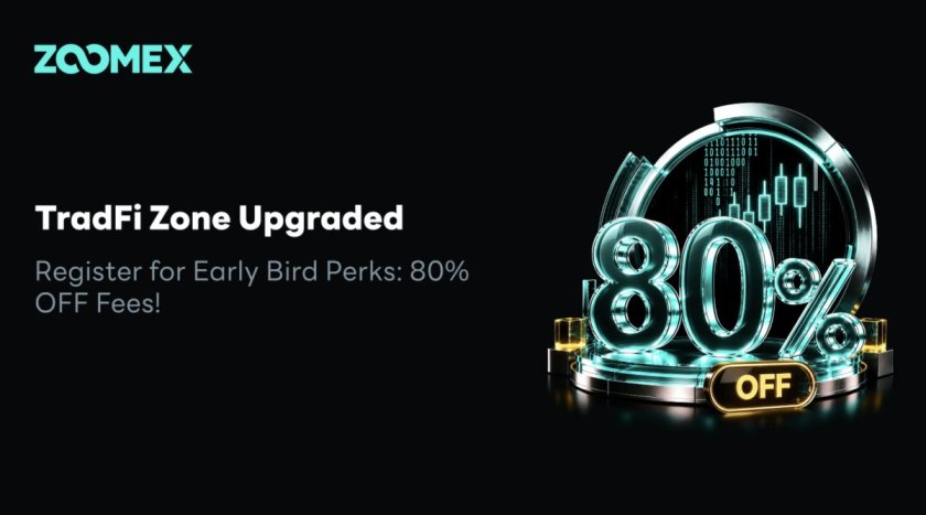 Zoomex Kicks Off TradFi Zone Upgrade With 80% Fee Discount Early Bird Campaign